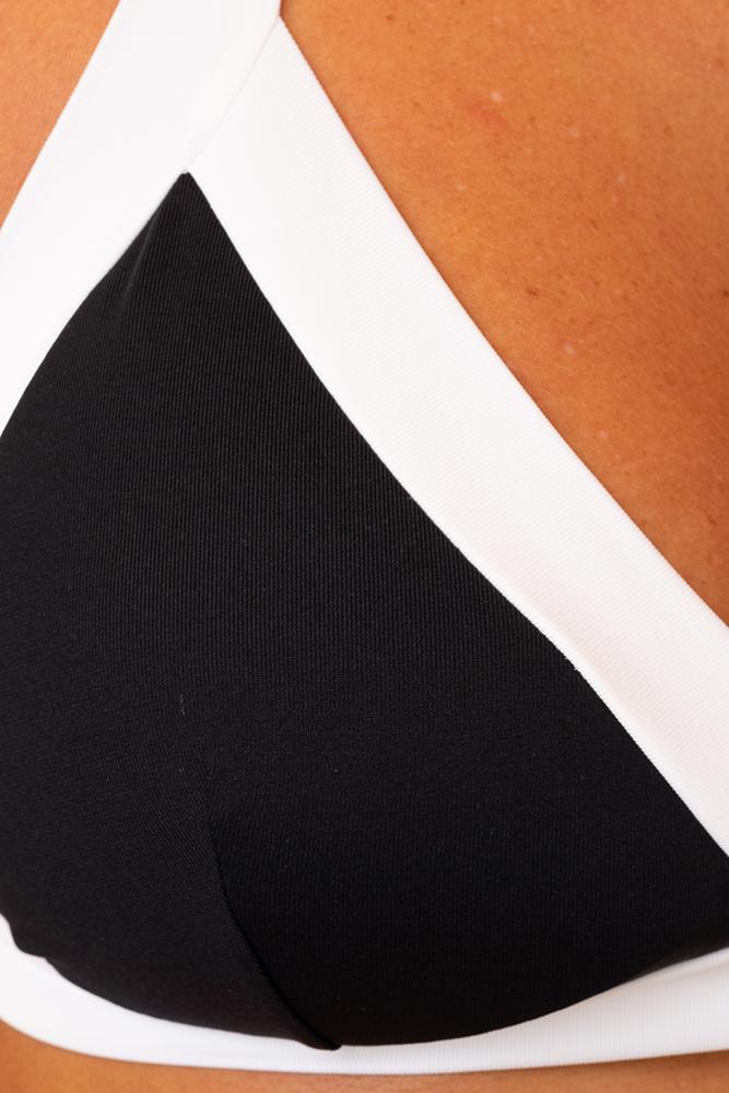 BIKINI TRIANGOLO DONNA  NERO/BIANCO WC400 332 0201 RAGGIANTI 