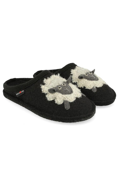 PANTOFOLE UNISEX HAFLINGER autunno/inverno   Nero