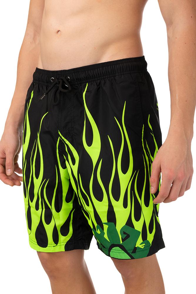 BOXER Uomo SUNDEK con elastico  LUNGO Nero