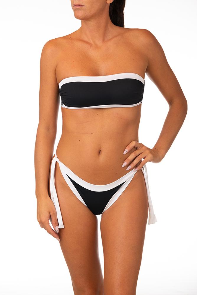 BIKINI FASCIA DONNA  NERO/BIANCO WC451 381 0201 RAGGIANTI 