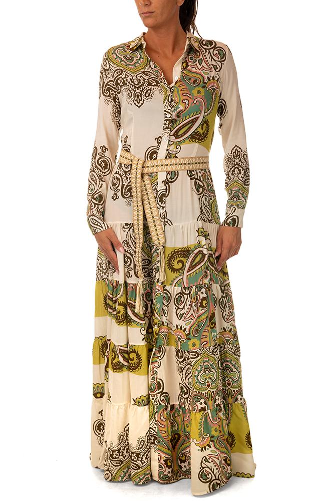 ABITO DONNA  VERDE V5011 INRO MISS BIKINI 