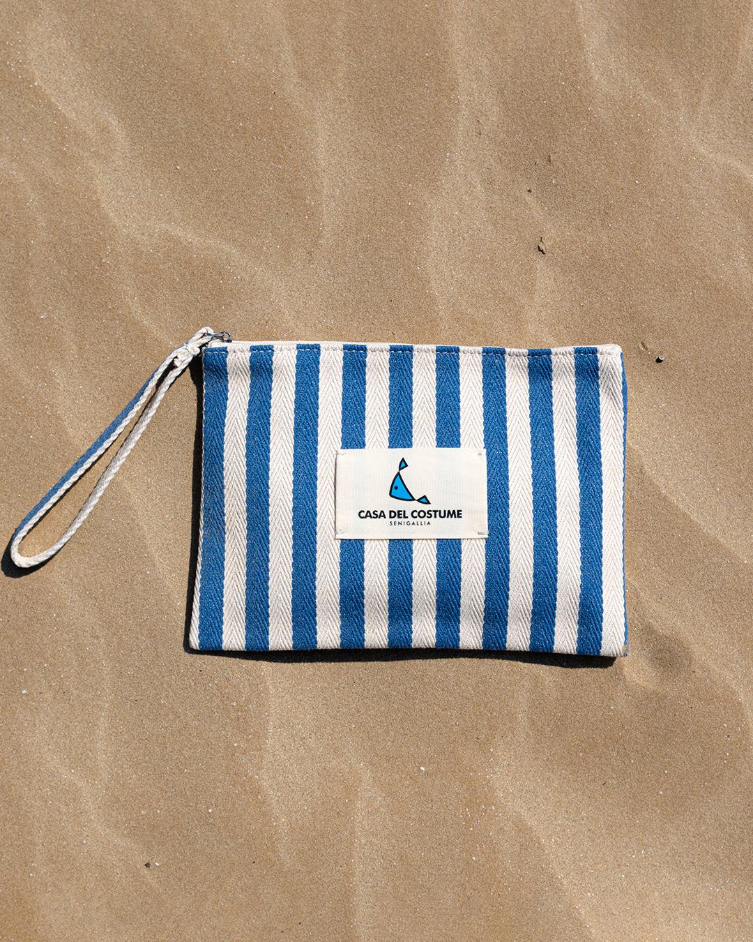 POCHETTE UNISEX  BIANCO/BLU POCHETTE 2025 CASADELCOSTUME 