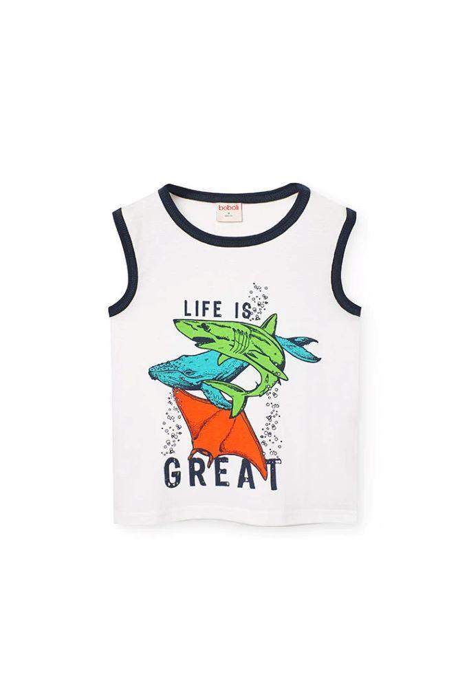 MAGLIA BAMBINO  BIANCO