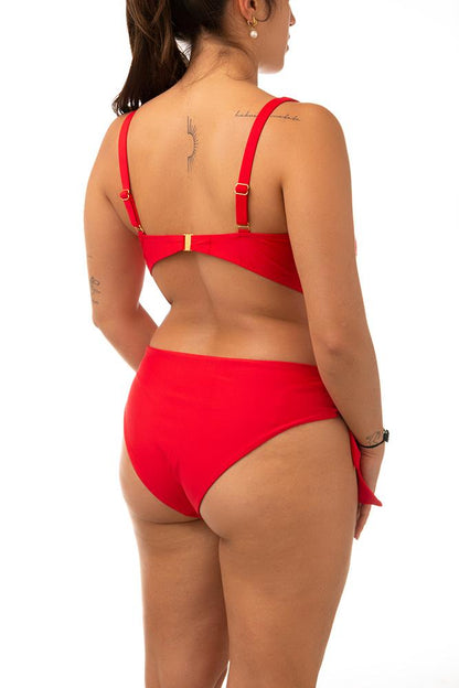 BIKINI BRASSIERE DONNA  ROSSO A122-07 80 BERNE' MABEL 