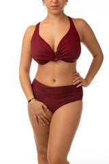 BIKINI FERRETTO DONNA  BORDEAUX D176-21 85 BERNE' MABEL 
