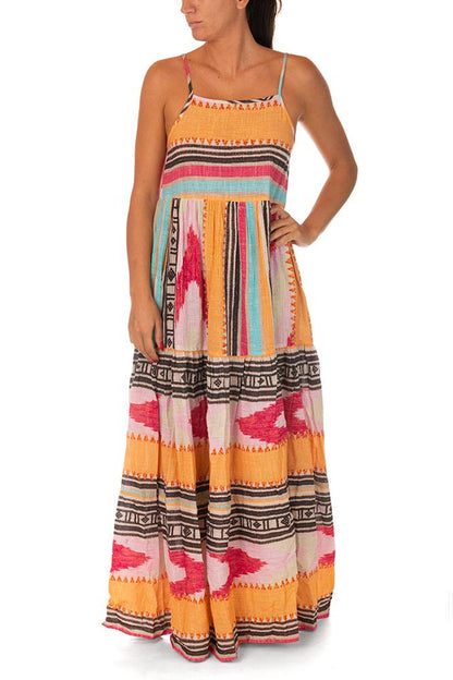 ABITO DONNA  ARANCIO VLA013 MULTI PAHIESA 