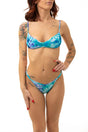 BIKINI BRASSIERE DONNA  AZZURRO MF25-0701 X31 ME FUI 