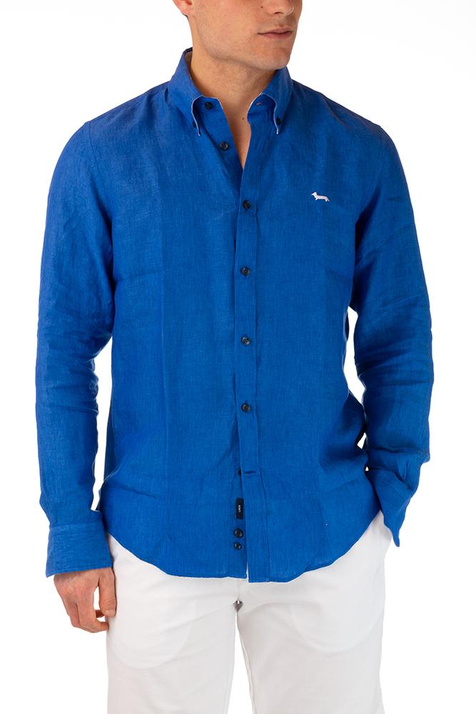 MAGLIA CAMICIA UOMO  AZZURRO