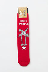 CALZINI UOMO ROSSO 6865 NATALE HAPPY PEOPLE 