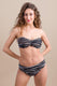 BIKINI Donna ROIDAL FASCIA Coppa C slip coprente Nero