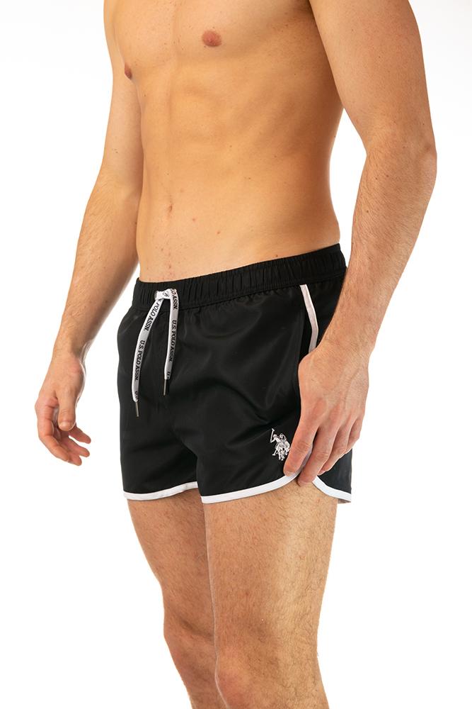 BOXER Uomo US POLO con elastico  CORTO Nero
