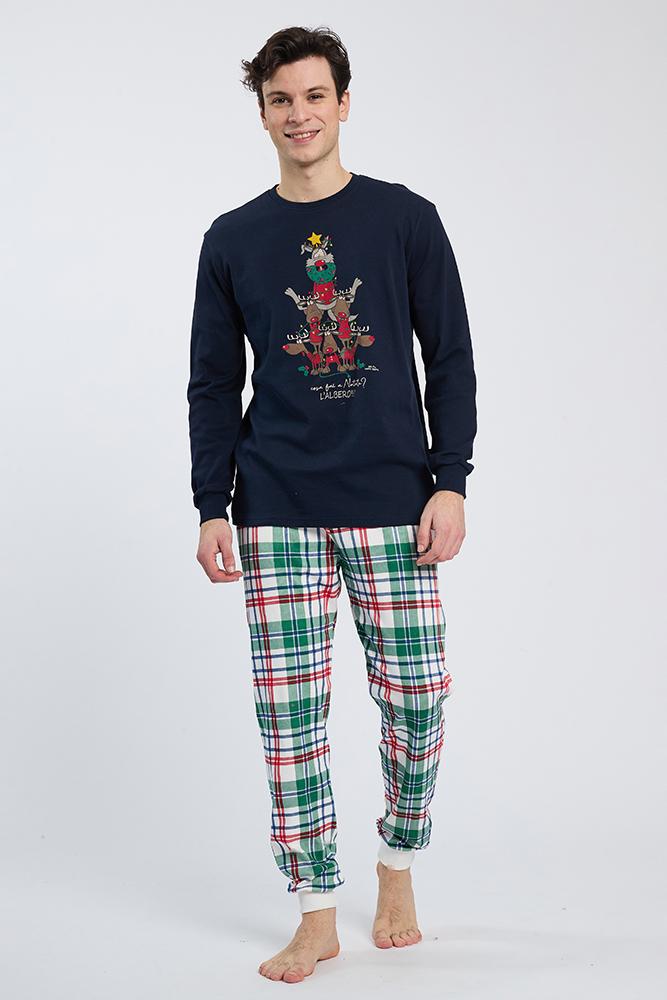 PIGIAMA Uomo HAPPY PEOPLE autunno/inverno   Blu