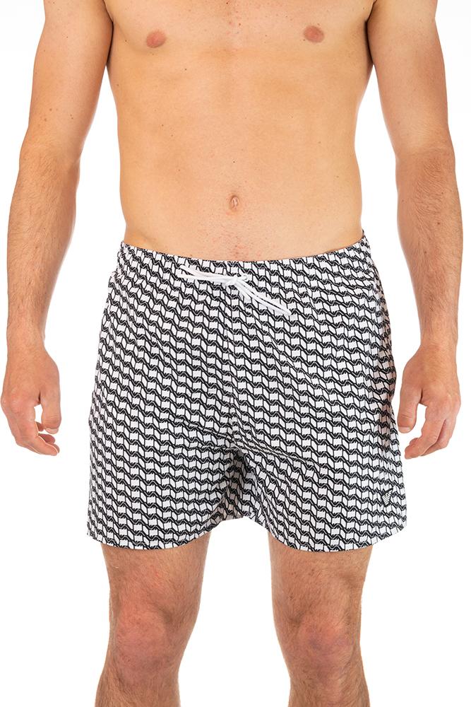 BOXER MOLLA UOMO  BIANCO/NERO