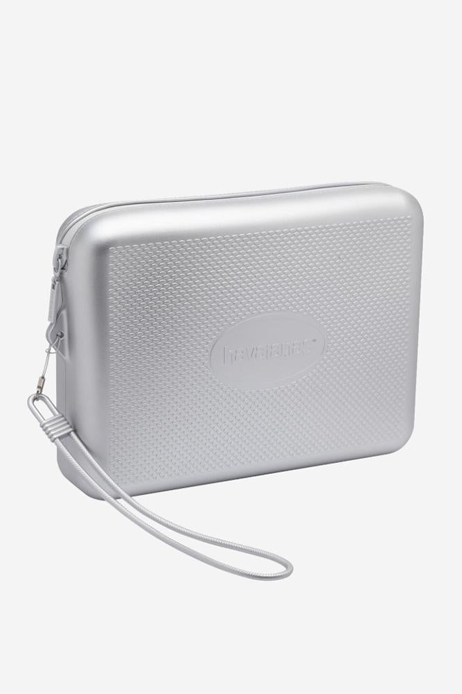 POCHETTE UNISEX  ARGENTO NECESSARIE SILVER HAVAIANAS 