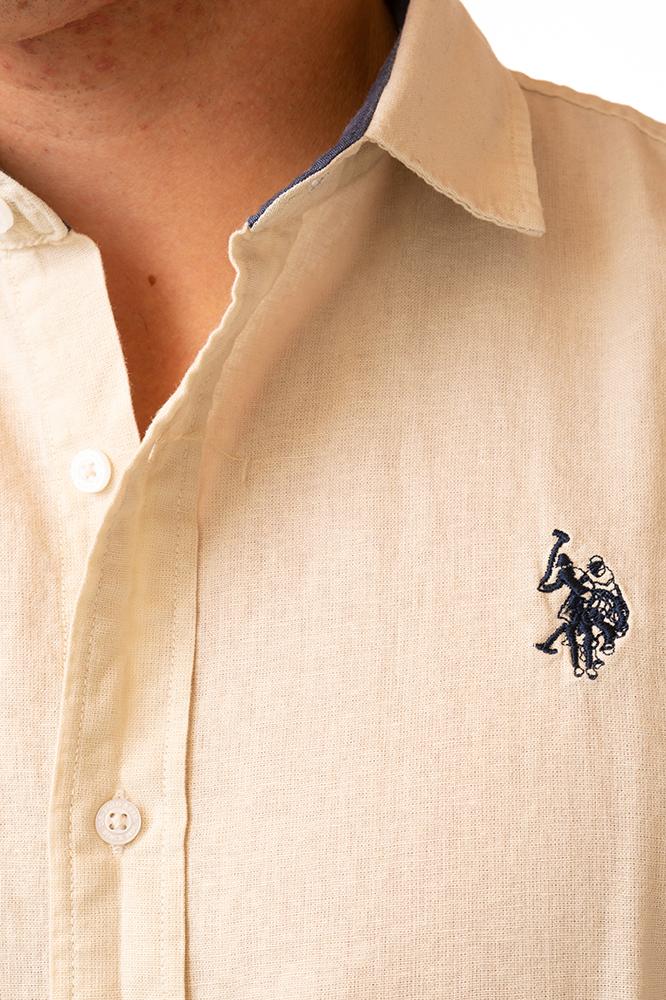 MAGLIA CAMICIA UOMO  SABBIA