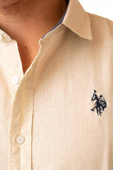 MAGLIA CAMICIA UOMO  SABBIA