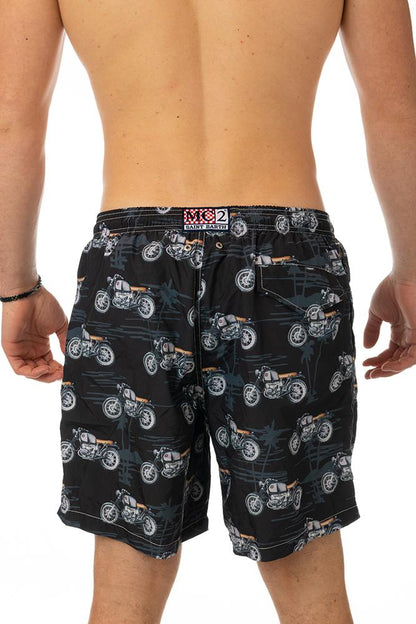 BOXER Uomo MC2 SAINT BARTH con elastico  CORTO Nero
