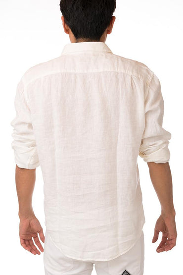 MAGLIA CAMICIA UOMO  BIANCO SHIRTPIERCE OFFWHITE ROY ROGER'S 