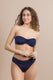 BIKINI Donna ROIDAL FASCIA Coppa C slip coprente Blu navy