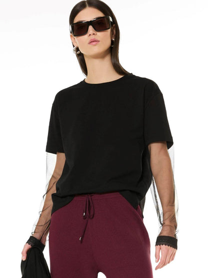 MAGLIA DONNA RG06 NERO VERDISSIMA 