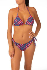 BIKINI TRIANGOLO DONNA  BLU/ROSSO B2832 6103 4186 FEELING 