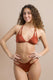 BIKINI Donna MISS BIKINI TRIANGOLO  slip brasiliana Marrone