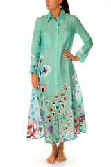ABITO DONNA  VERDE 125379PLF GREEN Isabelle 