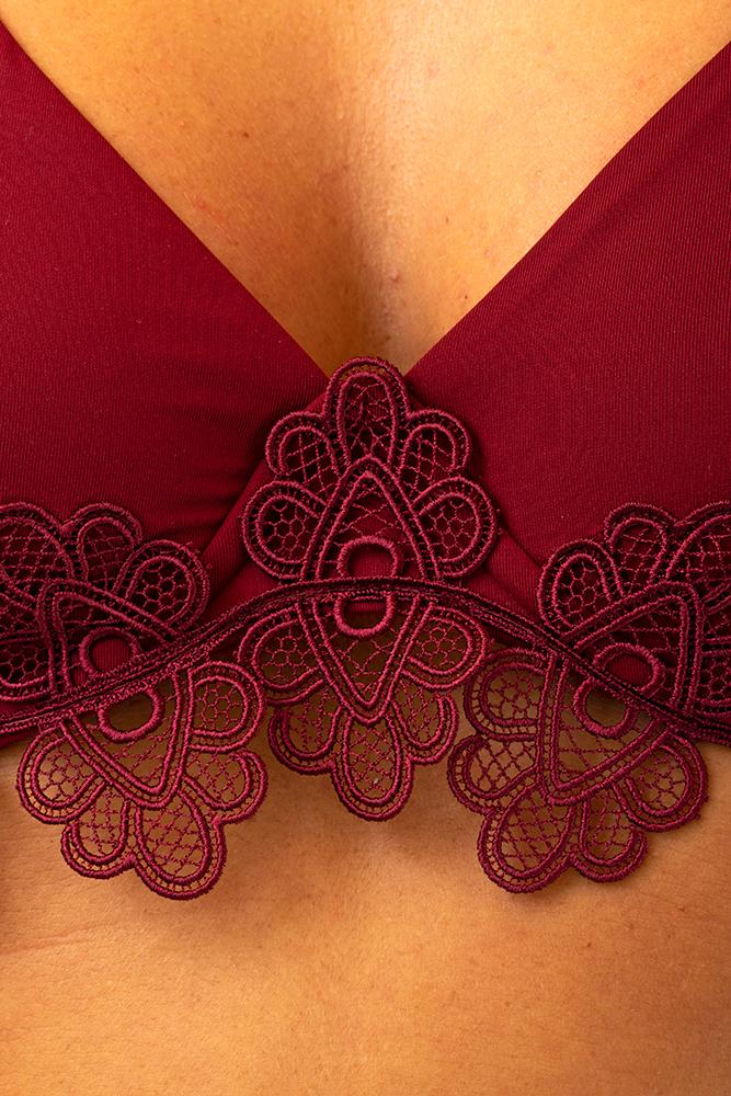 BIKINI FERRETTO DONNA  BORDEAU CR16RG33SL20 BORDEAUX RAFFAELA D'ANGELO 