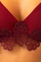 BIKINI FERRETTO DONNA  BORDEAU CR16RG33SL20 BORDEAUX RAFFAELA D'ANGELO 