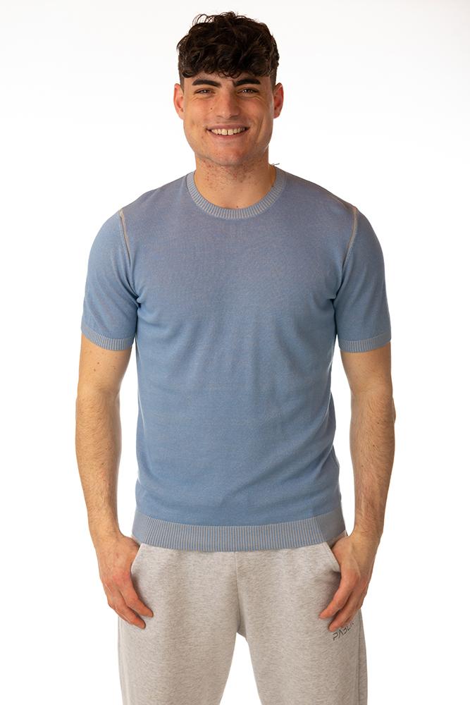 MAGLIA T-SHIRT UOMO  AZZURRO