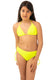 BIKINI BAMBINA FXXK TRIANGOLO  slip regolare Giallo