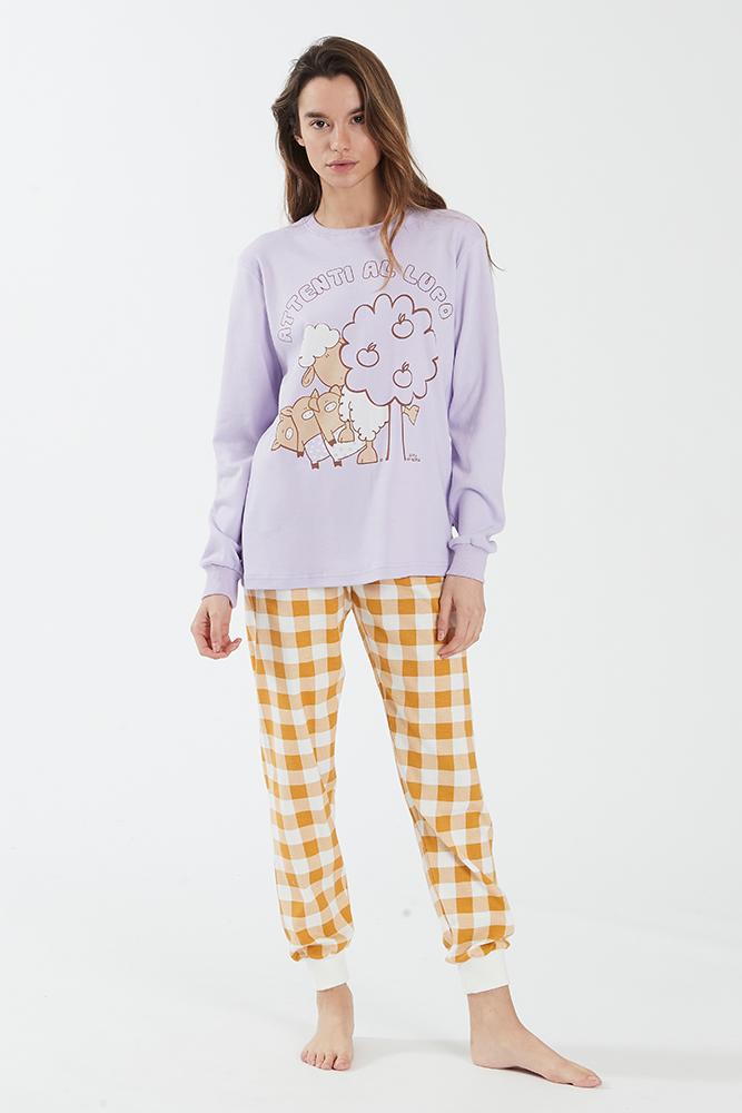 PIGIAMA DONNA  GIALLO
