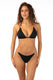 BIKINI Donna PIN UP TRIANGOLO  slip brasiliana Nero