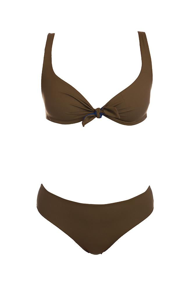 BIKINI Donna FISICO FUNZIONALE  slip coprente Blu/verde