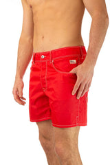 BOXER PIATTO UOMO  ROSSO NEWBEACH 022CHILI ROY ROGER'S 