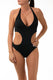 INTERO Donna BE BEACH TRIKINI  slip brasiliana Nero