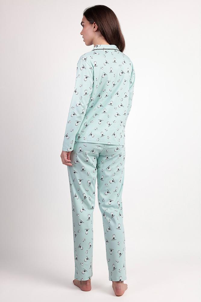 PIGIAMA DONNA AZZURRO PEANUTS 63488 ABIERTO SLEEP PEANUTS 