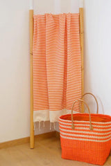 TELO MARE COTONE UNISEX  ARANCIO YADARA ORANGE COMPTOIR DE LA PLAGE 