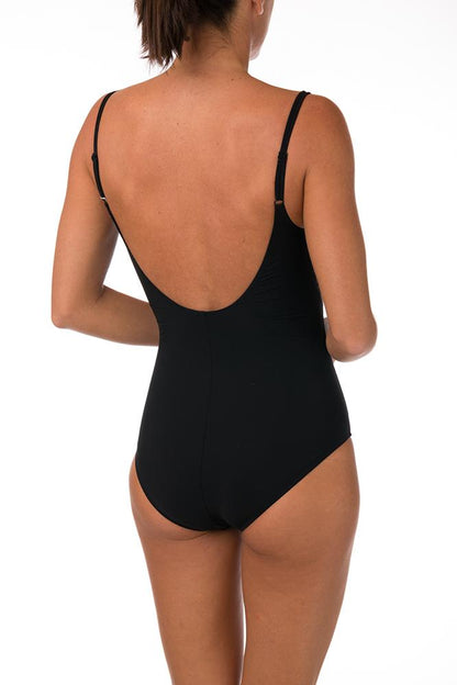 INTERO Donna MARYAN MEHLHORN con ferretto Coppa D slip coprente Nero