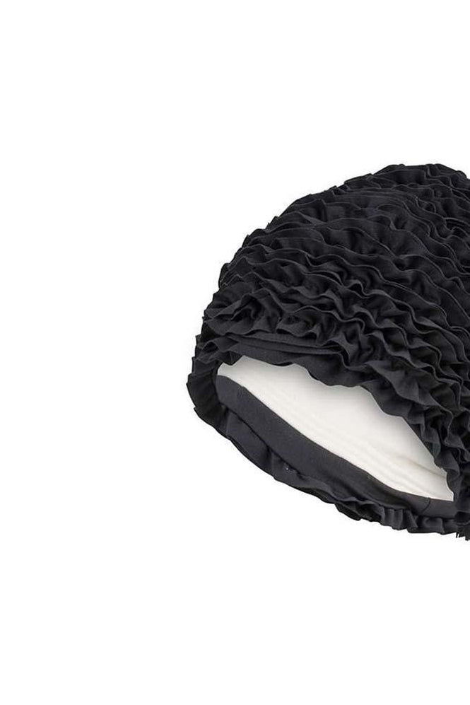 Fashy Cappello Da Bagno In Tessuto Rosa - Taglia Unica, Con Guarnizione In Gomma E Protezione Orecchie