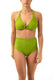 BIKINI Donna OLIVIA FERRETTO Coppa C slip Alto Verde