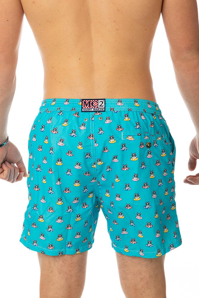 BOXER Uomo MC2 SAINT BARTH con elastico  CORTO Azzurro