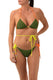 BIKINI Donna SUN 68 TRIANGOLO  slip con fiocchi Verde