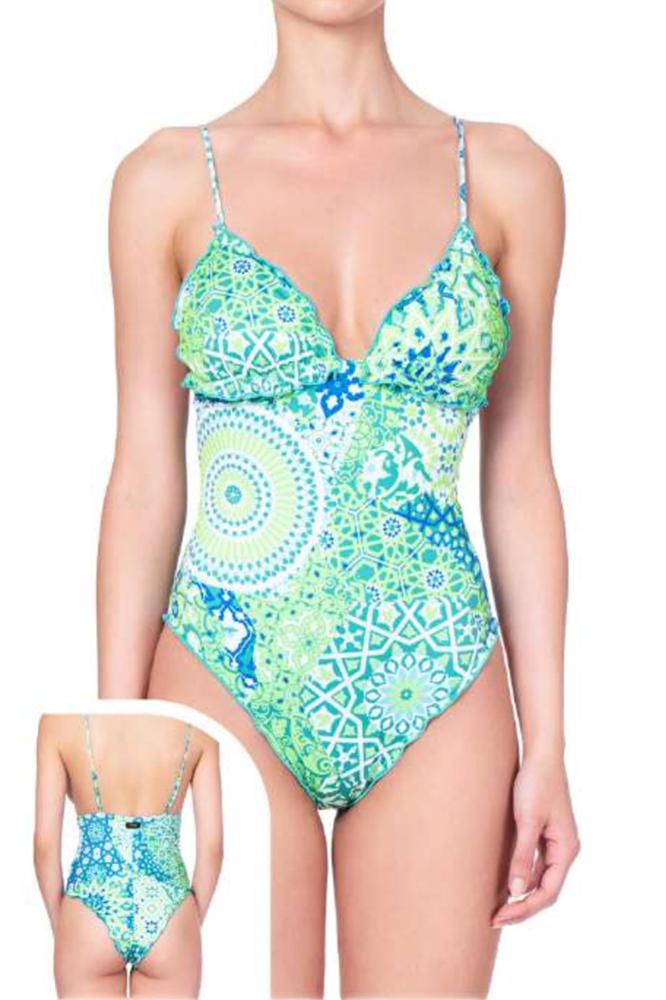 INTERO  IMBOTTITO DONNA  VERDE