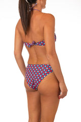BIKINI FASCIA DONNA  BLU/ROSSO B2831 6103 4186 FEELING 