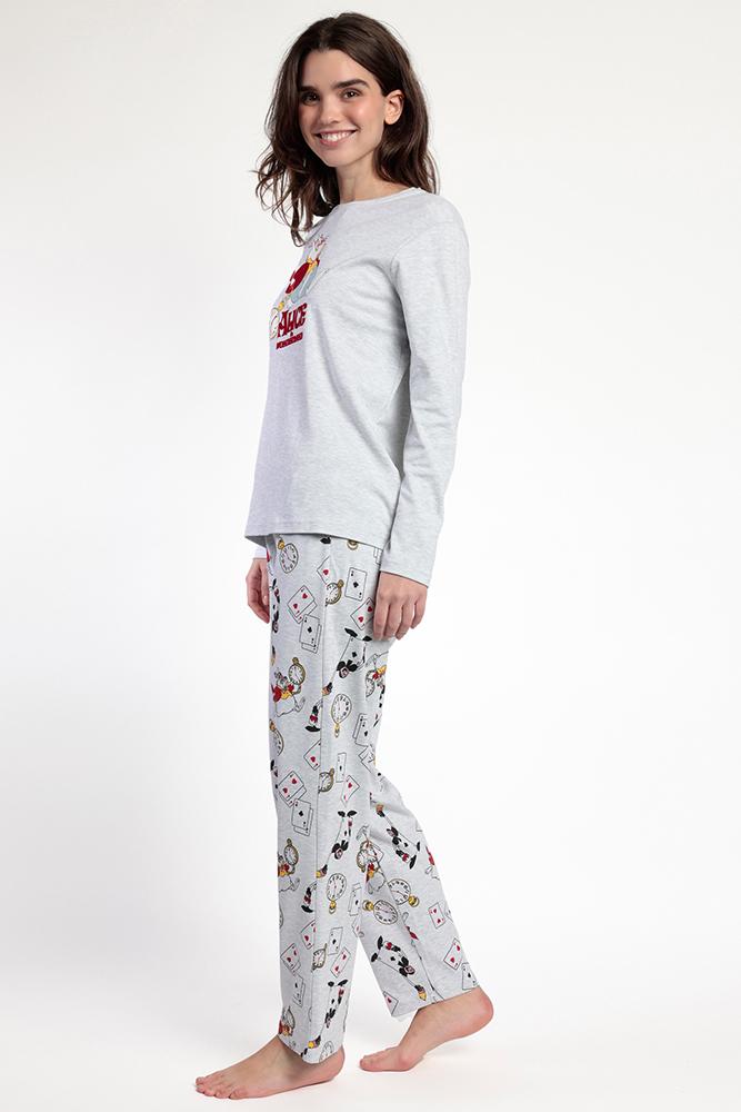 PIGIAMA DONNA GRIGIO DISNEY 63323 ALICE IN WONDERLAND DISNEY 