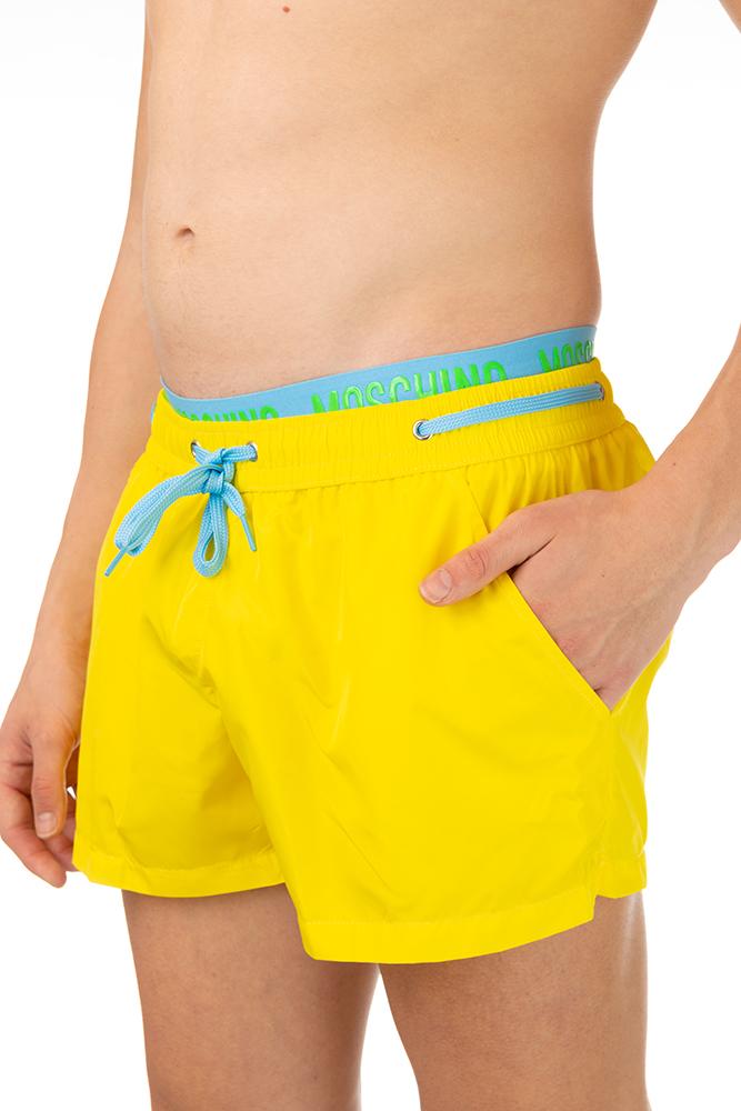 BOXER Uomo MOSCHINO con elastico  CORTO Giallo
