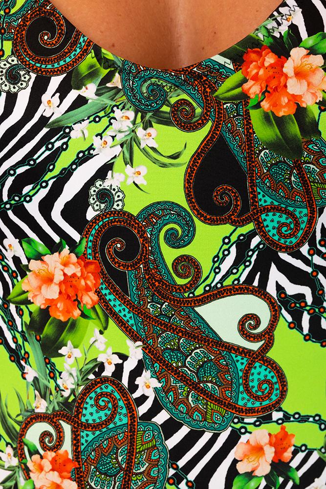 INTERO  IMBOTTITO DONNA  VERDE SELENE JUNGLE OLYMARE 