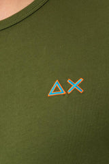 MAGLIA T-SHIRT UOMO  VERDE T35140 DARKGREEN37 SUN 68 