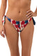 MIX SLIP Donna BE BEACH   slip con fiocchi Rosso/blu/avorio